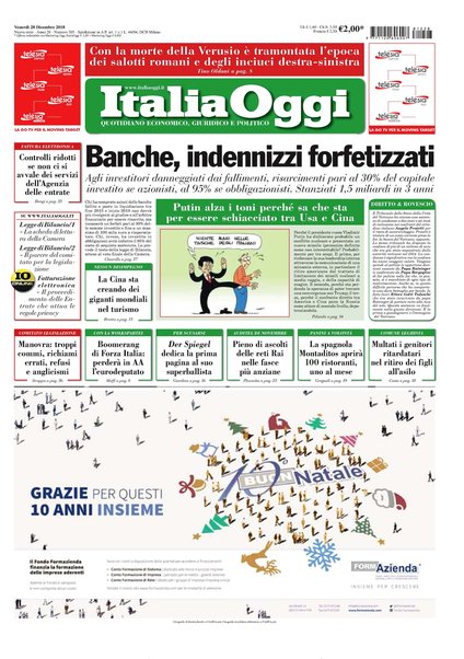 Italia oggi : quotidiano di economia finanza e politica